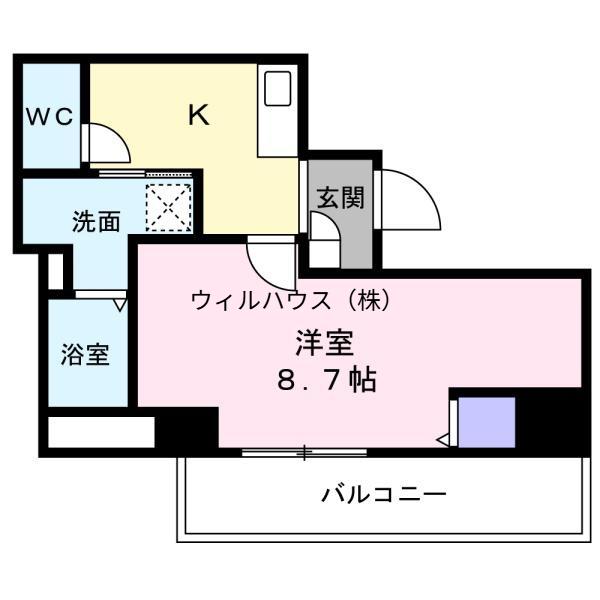 エヌエムキャトフヴァン(1K/5階)の間取り写真