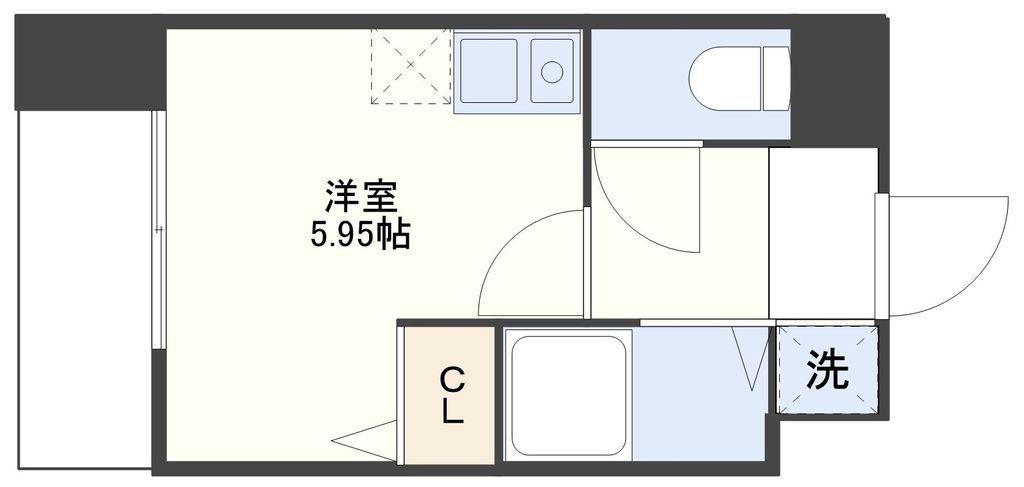 S-FORT長崎興善町(ワンルーム/5階)の間取り写真