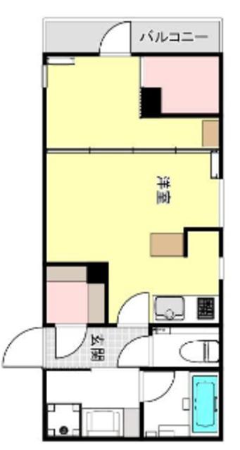 FLレジデンス東大III(ワンルーム/1階)の間取り写真