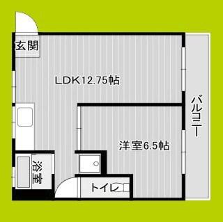 日精マンション(1LDK/4階)の間取り写真
