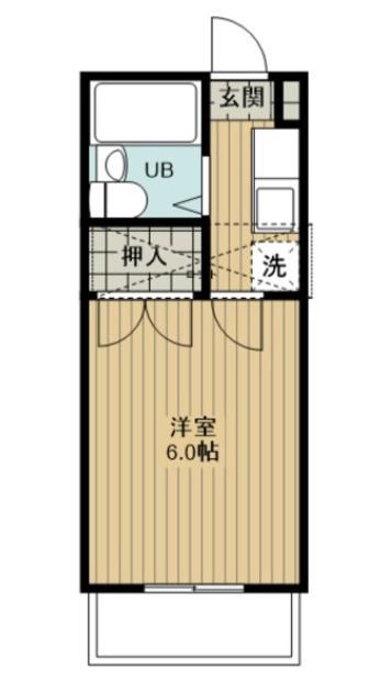 ハーバルハウス(1K/2階)の間取り写真
