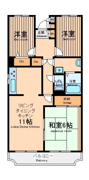 ヴェルドミール(3LDK/3階)の間取り写真