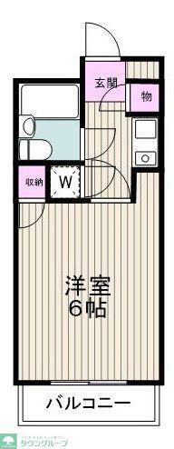 TS GARDEN AOBADAI(1K/4階)の間取り写真