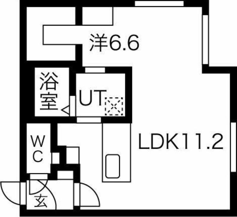 レブニーズ ザ・レジデンス N21(1LDK/5階)の間取り写真