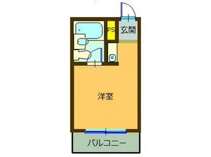 千代田カレッジビラ(ワンルーム/3階)の間取り写真