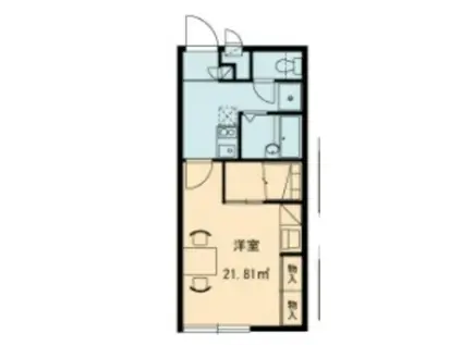 レオパレスポ-トサイドIII(1K/2階)の間取り写真