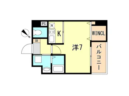 TOYOTOMISTAY PREMIUM 神戸湊川公園(1K/10階)の間取り写真