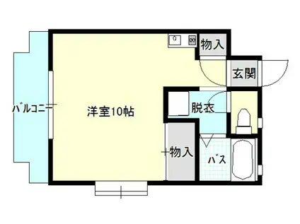 NO7ヤスモトほんぢ(ワンルーム/2階)の間取り写真