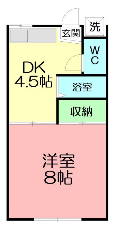 サンワード小泉NO.10(1DK/1階)の間取り写真