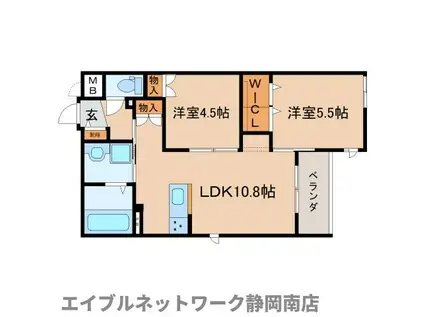 エミネンス(2LDK/3階)の間取り写真