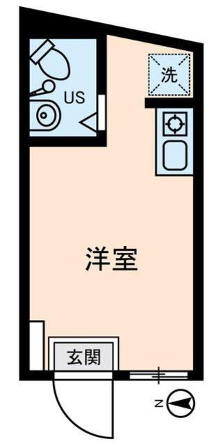 第2ソーポ(ワンルーム/1階)の間取り写真