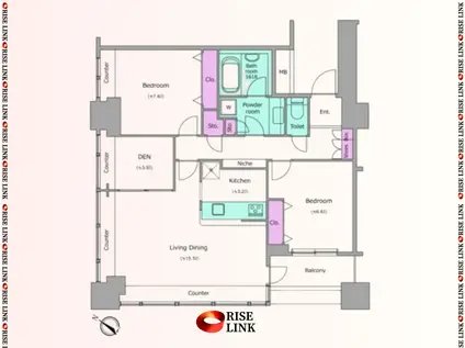 レジディアタワー上池袋(2SLDK/15階)の間取り写真