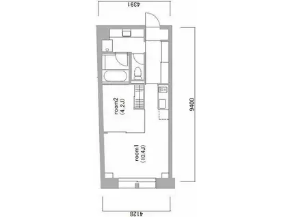 京急本線 京急新子安駅 徒歩6分 10階建 築15年(1LDK/5階)の間取り写真