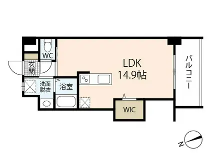 NKSビル(ワンルーム/6階)の間取り写真