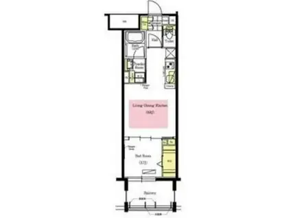 アーバネックス心斎橋II(1LDK/6階)の間取り写真