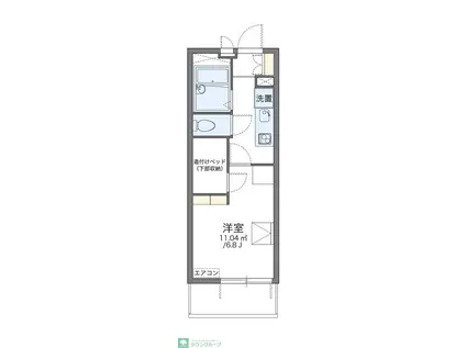 レオパレス本陣(1K/3階)の間取り写真