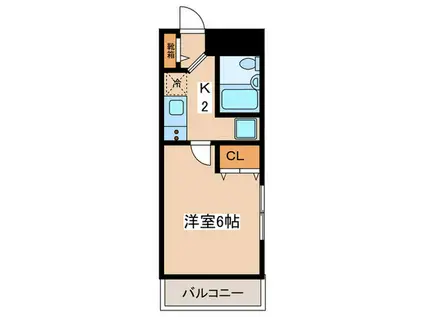 マンション妻田(1K/3階)の間取り写真