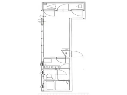 MOビル(1K/2階)の間取り写真