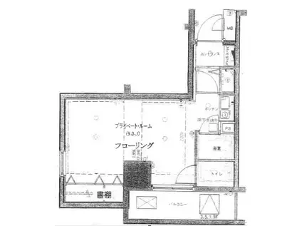 ダイヤモンドスクエア新所沢(ワンルーム/3階)の間取り写真