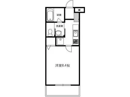 コンフォート植村(1K/2階)の間取り写真