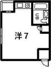 暁マンション(ワンルーム/3階)の間取り写真