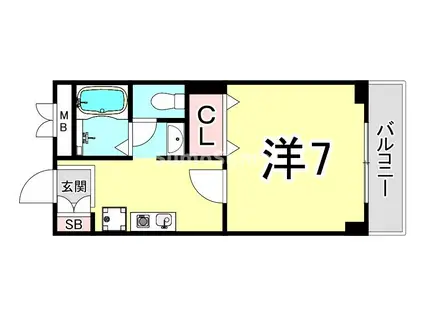 リブレメゾン甲東園エスト(1K/3階)の間取り写真