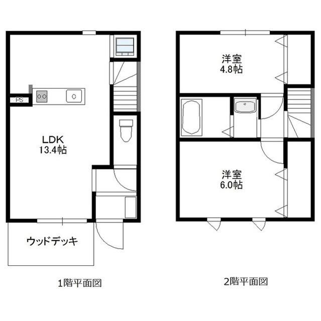 ルアンジュ石垣(2LDK/1階)の間取り写真