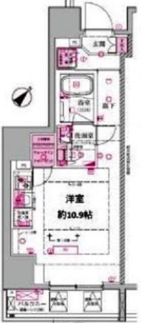 ベルシード西巣鴨(ワンルーム/2階)の間取り写真