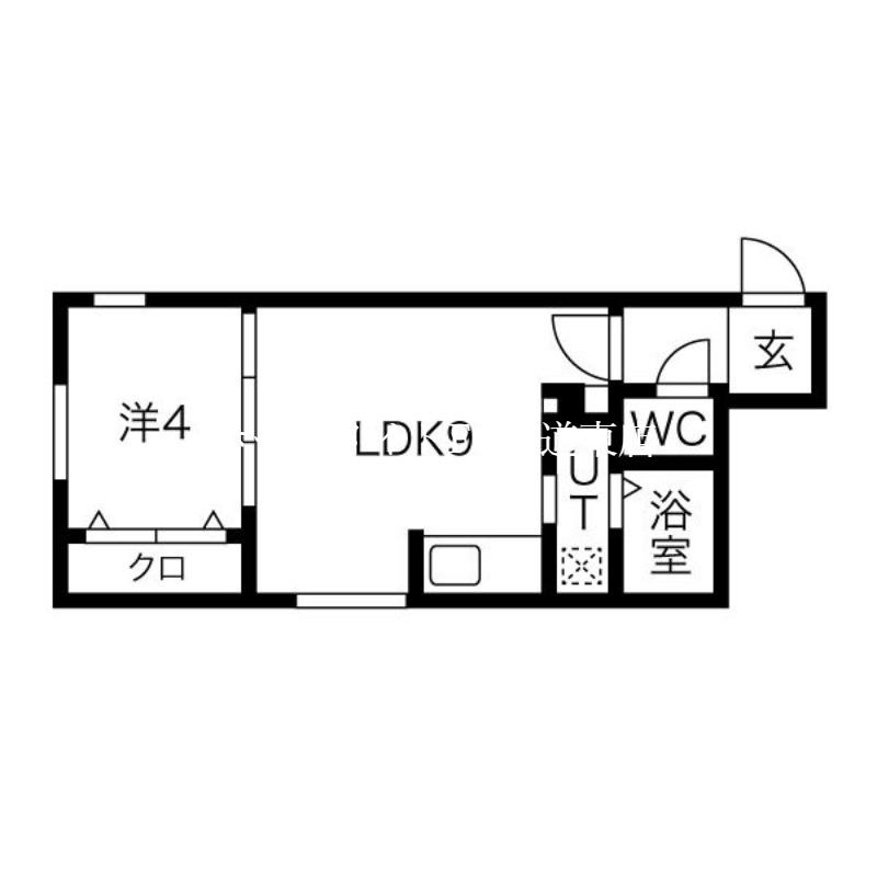 MAISON KAMUY PARK FRONT(1LDK/3階)の間取り写真