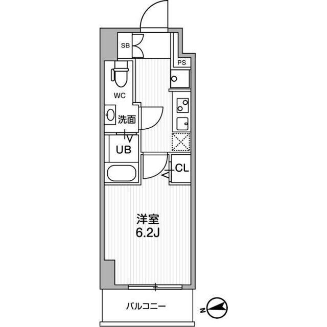 LIME RESIDENCE KITA MATSUDO(1K/4階)の間取り写真
