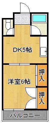 サンリバー葉山(1DK/1階)の間取り写真