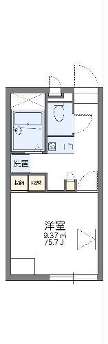 レオパレスベルシー(1K/2階)の間取り写真