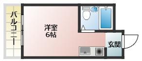 大宝・門真CTスクエアII(ワンルーム/2階)の間取り写真
