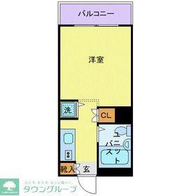 レジデンス豊玉イースト(ワンルーム/3階)の間取り写真
