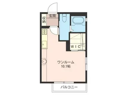 モントレイ(ワンルーム/2階)の間取り写真