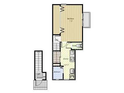 GARBO TENJINYAMA(1K/2階)の間取り写真