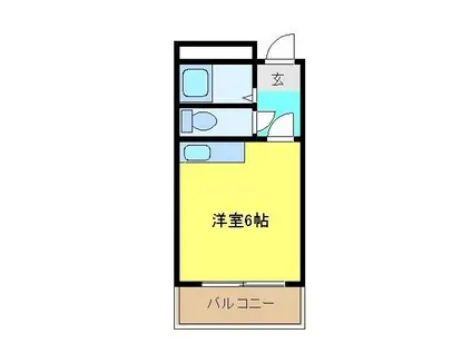 エイチ・ツー・オー河内長野(ワンルーム/3階)の間取り写真
