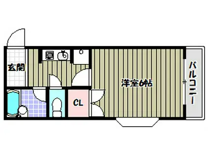 コウセイエステートビル(1K/3階)の間取り写真