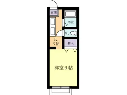 マイステージ16番館(1K/1階)の間取り写真