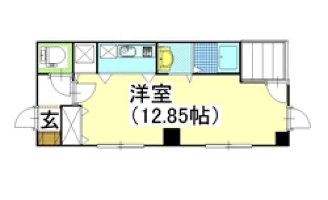 LABLACORE丸の内(ワンルーム/2階)の間取り写真