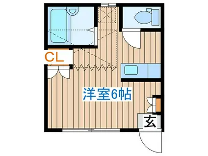 ルマ蘭5丁目(ワンルーム/1階)の間取り写真