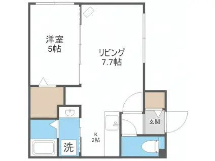 ガーデンクォーツ(1LDK/3階)の間取り写真