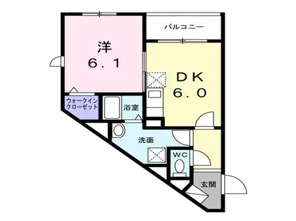 ジョリエメゾン千石(1DK/3階)の間取り写真