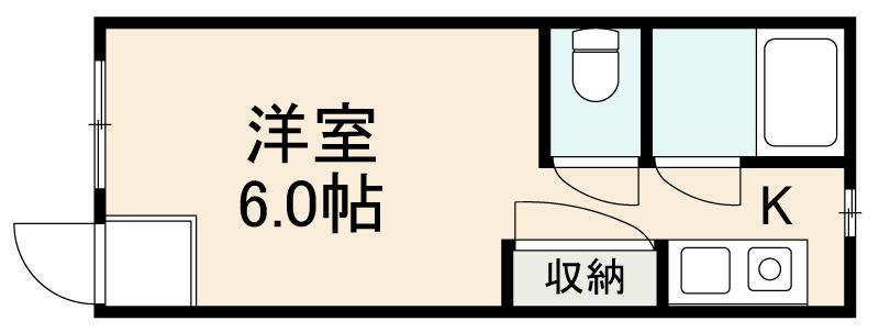BOX瀬戸(1K/2階)の間取り写真