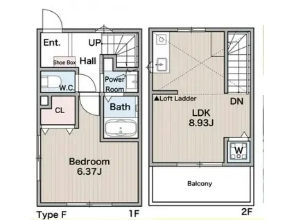 アクセス白幡(1LDK/1階)の間取り写真