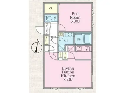 GRAN PASEO 明大前II(1LDK/2階)の間取り写真