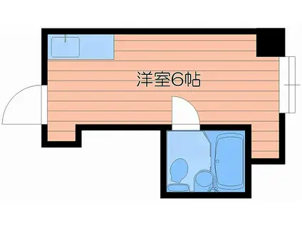 ラパンジール都島(ワンルーム/7階)の間取り写真