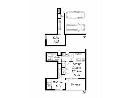 NTKRESIDENCE(1SLDK/2階)の間取り写真