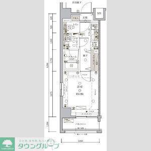 クレヴィスタ板橋西台(1K/7階)の間取り写真