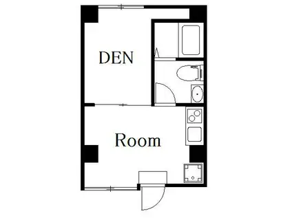 DECOR RESIDENCE田原町(1K/3階)の間取り写真